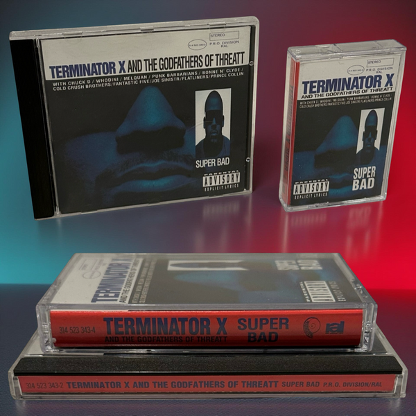 •TERMINATOR X AND THE GODFATHERS OF THREAT - SUPER BAD• ~1994 OG PRESSINGS~ (CD & CASSETTE TAPE)