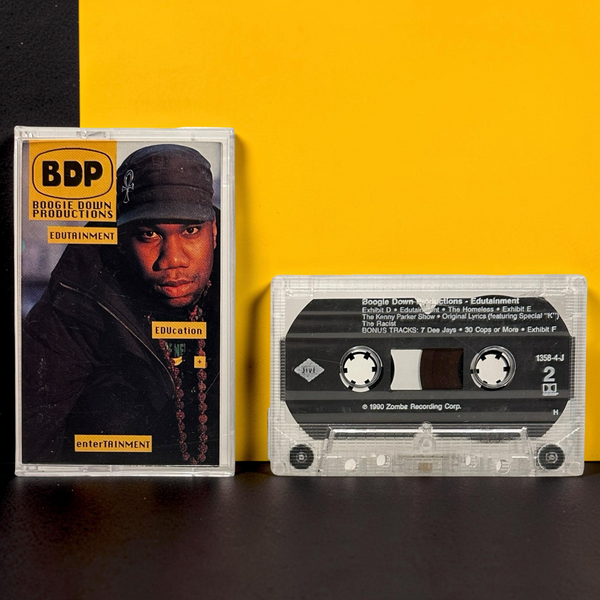 •BOOGIE DOWN PRODUCTIONS ~ EDUTAINMENT• ~1990 OG PRESSING~ (CASSETTE TAPE) (3)