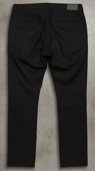 *AKADEMIKS* (BLACK) ~STRAIGHT~ JOGGER STYLE COTTON PANTS (42”-32”)