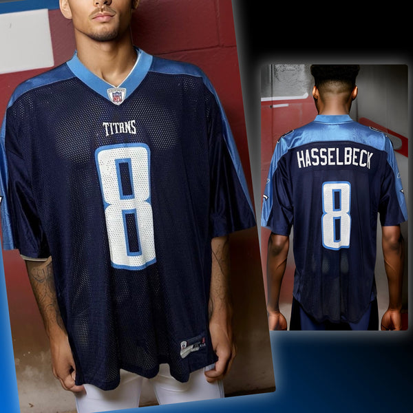 ^TENNESSEE TITANS^ (HASSELBECK) ~ON FIELD~ NFL JERSEY