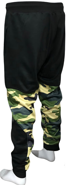 ^CHIEFIN’ ADI-FEATHER^ (GREEN CAMOUFLAGE) LUX JOGGER SWEATPANTS (CUT & SEW)