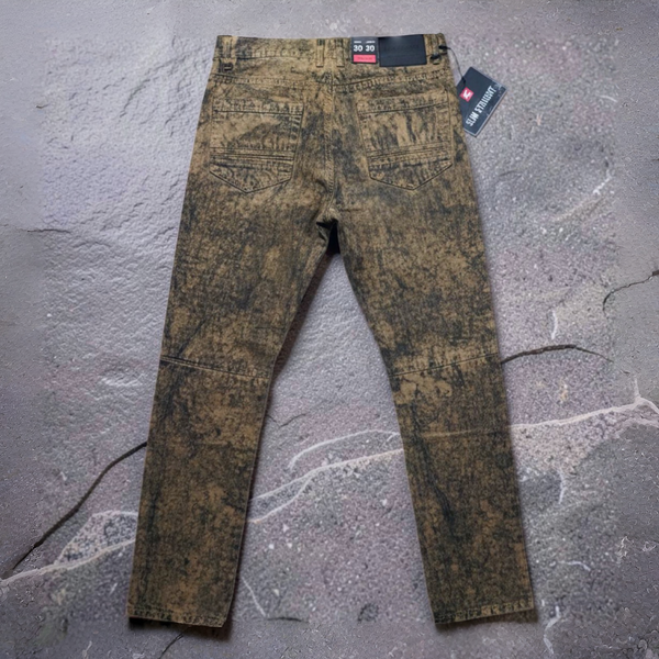*SOUTHPOLE* •Moto Ribbed• ~Denim Jeans~ (SLIM STRAIGHT) (30”x30”)