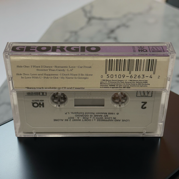 •GEORGIO - GEORGIO• ~1988 OG PRESSING~ (CASSETTE TAPE)