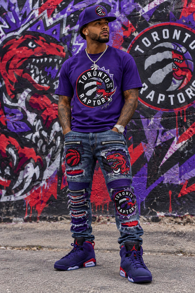*Toronto Raptors* Snapback hat by Mitchell & Ness (Sun faded on back panel sections)