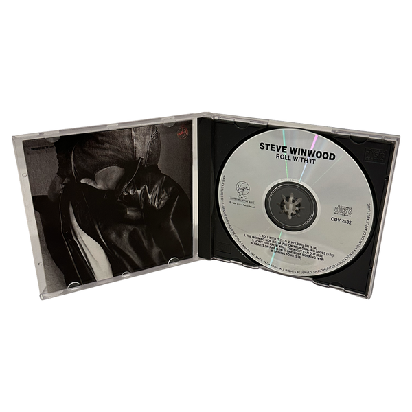 •STEVE WINWOOD - ROLL WITH IT• ~1988 OG CANADIAN PRESSINGS~ (CD & CASSETTE TAPE)