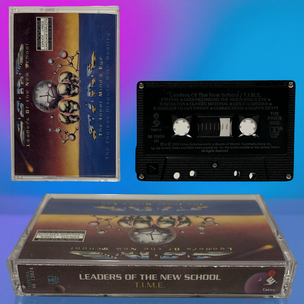 •LEADERS OF THE NEW SCHOOL - T.I.M.E. (THE INNER MIND’S EYE)• ~1993 OG CANADIAN PRESSING~ (CASSETTE TAPE) (BLACK SHELL)