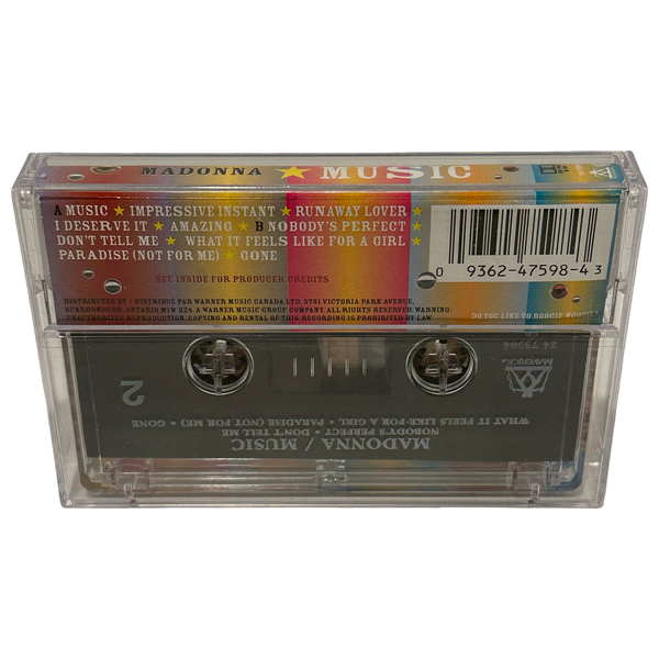 •MADONNA - MUSIC• ~2000 OG CANADIAN PRESSING~ (CASSETTE TAPE)