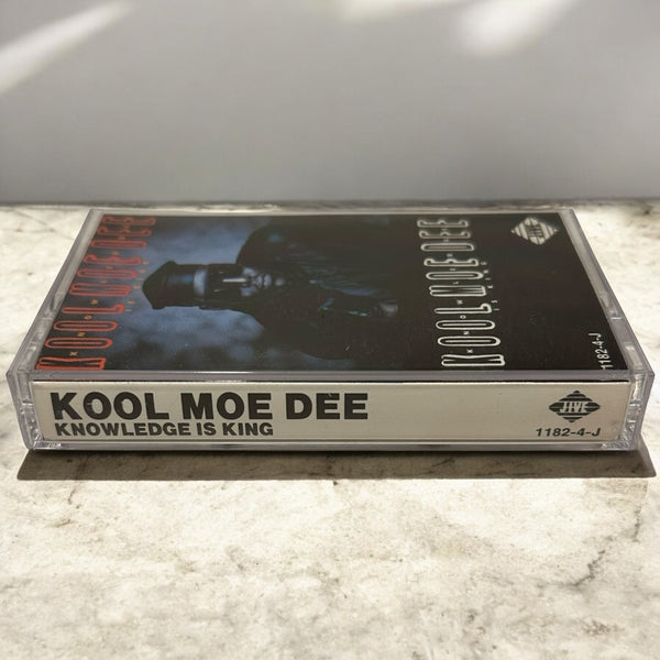 •KOOL MOE DEE - KNOWLEDGE IS KING• ~1989 OG PRESSING~ (CASSETTE TAPE) (CANADIAN BLACK SHELL)