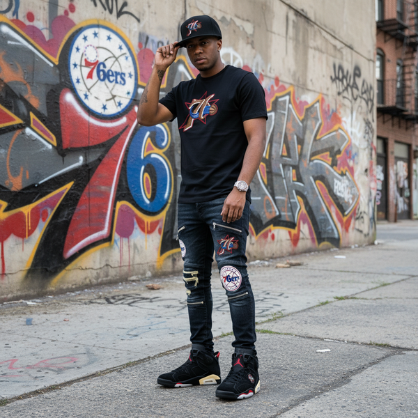 *Philadelphia 76ers* snapback hats by Mitchell & Ness