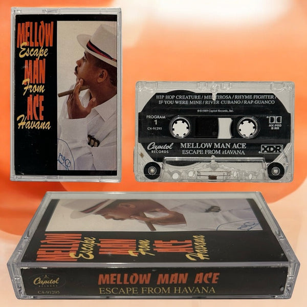 •MELLOW MAN ACE ~ ESCAPE FROM HAVANA• ~1989 OG PRESSING~ (CASSETTE TAPE) (2)