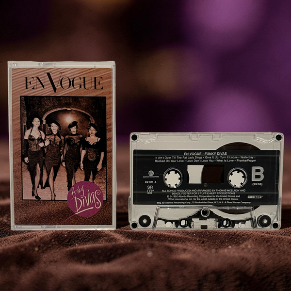 •EN VOGUE ~ FUNKY DIVAS• ~1992 OG PRESSINGS~ (CD & CASSETTE TAPE)