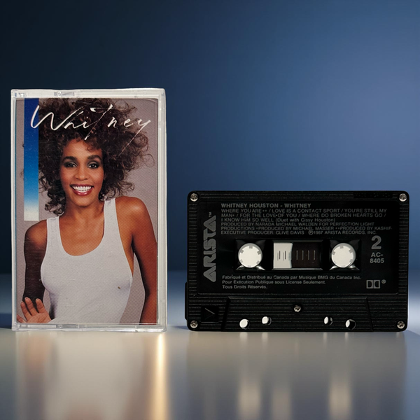 •WHITNEY HOUSTON - WHITNEY• ~1987 OG PRESSING~ (CASSETTE TAPE) (CANADIAN BLACK SHELL)