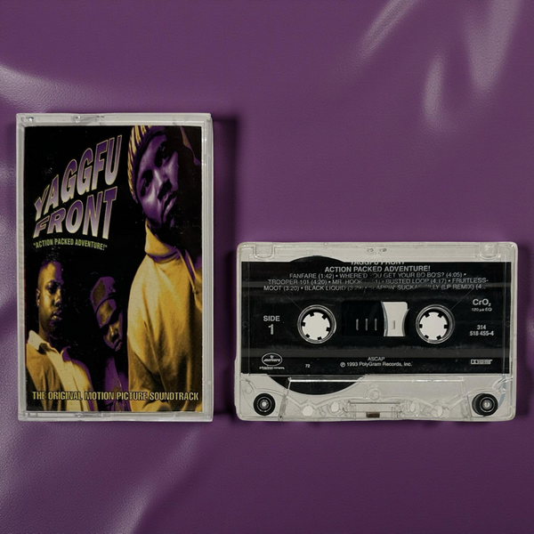 •YAGGFU FRONT - “ACTION PACKED ADVENTURE”!• ~1994 OG PRESSING~ (CASSETTE TAPE)