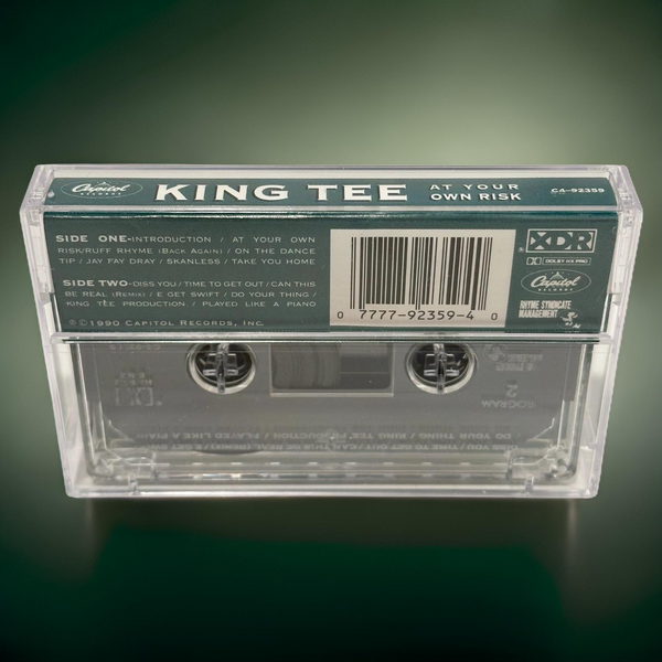 •KING TEE - AT YOUR OWN RISK• ~1990 ORIGINAL PRESSING~ (CASSETTE TAPE)