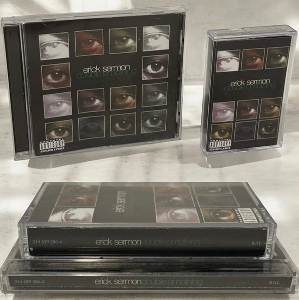 •ERICK SERMON - DOUBLE OR NOTHING• ~1995 OG PRESSINGS~ (CD & CASSETTE TAPE)