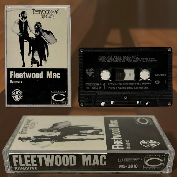 •FLEETWOOD MAC - RUMORS• ~1977 OG CANADIAN REPRESSING~ (CASSETTE TAPE) (BLACK SHELL)