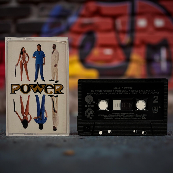 •ICE-T - POWER• ~1988 OG CANADIAN PRESSING~ (CASSETTE TAPE) (BLACK SHELL) (2)