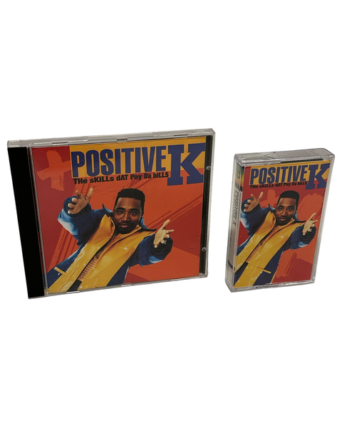 •POSITIVE K - THE SKILLS DAT PAY DA BILLS• ~1992 OG CANADIAN PRESSINGS~ (CD & CASSETTE TAPE)