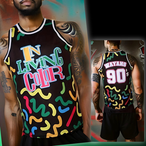 ^IN LIVING COLOR 90’S WAYANS^ Basketball Jerseys (Fully Sublimated)