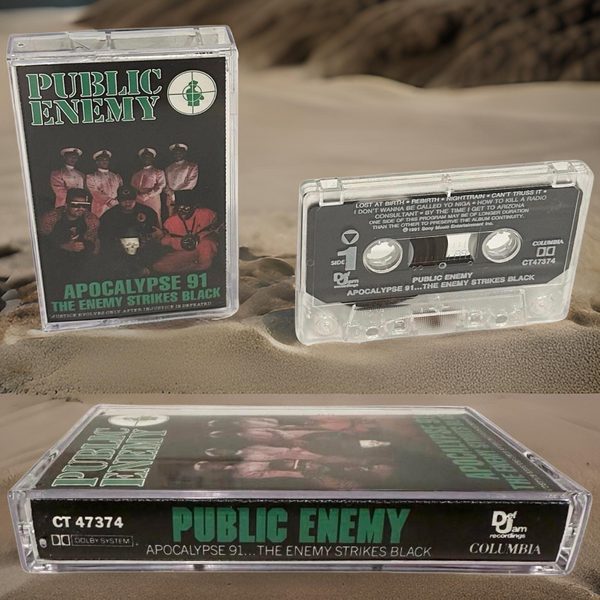 •PUBLIC ENEMY ~ APOCALYPSE 91… THE EMPIRE STRIKES BLACK• (1991 OG PRESSING) (CASSETTE TAPE)