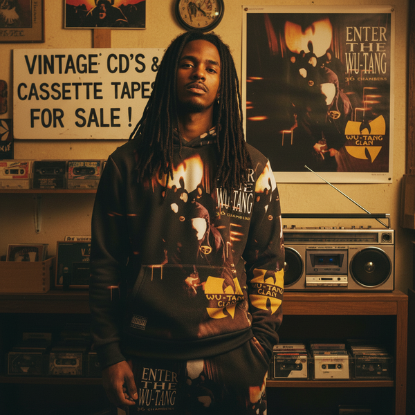 •WU-TANG CLAN - ENTER THE WU-TANG (36 CHAMBERS)• ~1993 OG CANADIAN PRESSINGS~ (CD & CASSETTE TAPE) (BLACK SHELL)