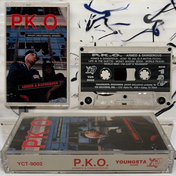 •P.K.O. - ARMED & DANGEROUS• ~1990 OG PRESSING~ (CASSETTE TAPE)
