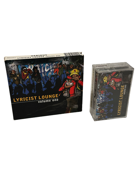 •LYRICIST LOUNGE - VOLUME ONE• ~1997 OG PRESSINGS~ (DOUBLE CD & DOUBLE CASSETTE TAPE)