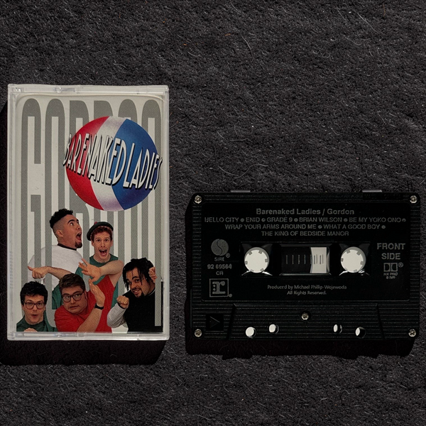 •BARENAKED LADIES ~ GORDON• ~1992 OG CANADIAN PRESSING~ (CASSETTE TAPE) (BLACK SHELL)