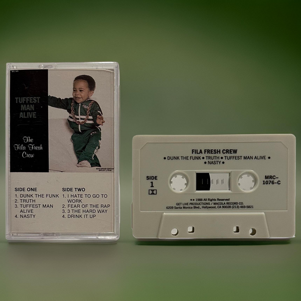 •THE FILA FRESH CREW - “TUFFEST” MAN ALIVE• ~1988 OG PRESSING~ (CASSETTE TAPE) (HTF)