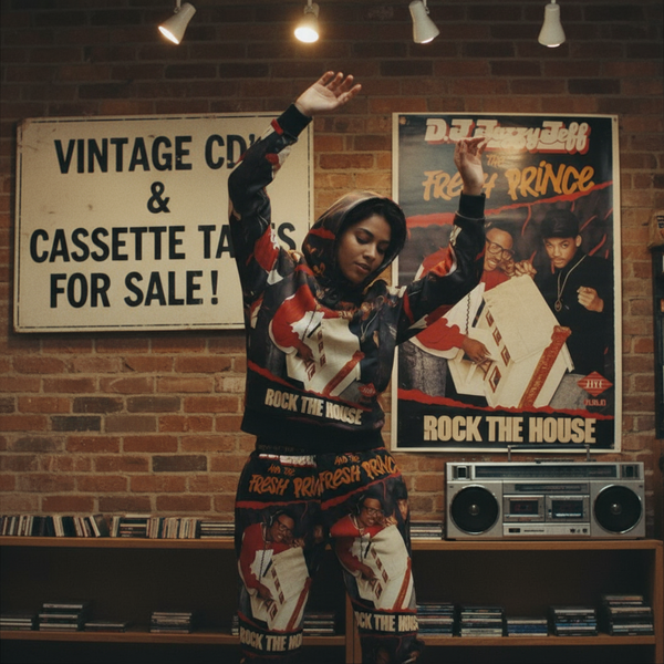 •D.J. JAZZY JEFF AND THE FRESH PRINCE - ROCK THE HOUSE• ~1987 OG PRESSING~ (CASSETTE TAPE)