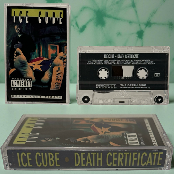 •ICE CUBE - DEATH CERTIFICATE• ~1991 OG PRESSING~ (CASSETTE TAPE)