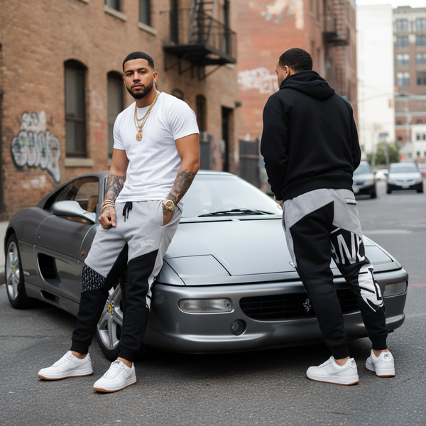 *BROOKLYN* ~CUT & SEW~ •LUXURY JOGGER SWEATPANTS•