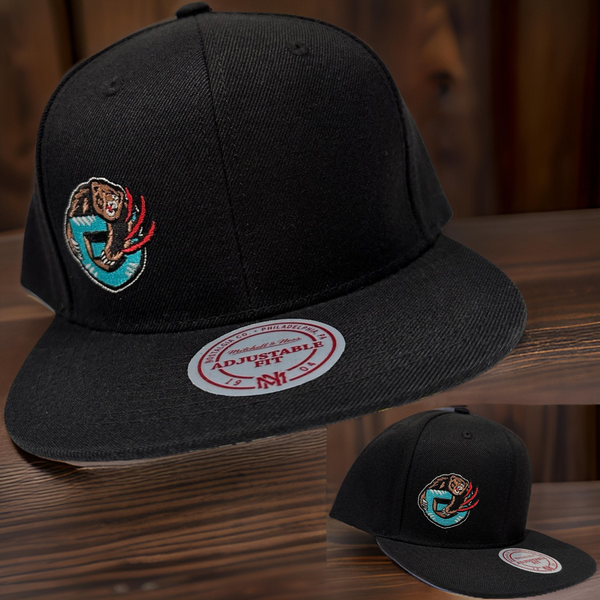 *Vancouver Grizzlies* (Black) sbapback hat by Mitchell & Bess