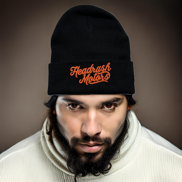 *HEADRUSH* (Black) ~Headrush Motors~ Winter Beanies