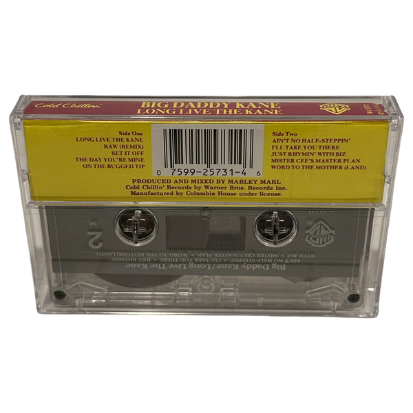•BIG DADDY KANE - LONG LIVE THE KANE• ~1988 OG PRESSINGS~ (CASSETTE TAPE)