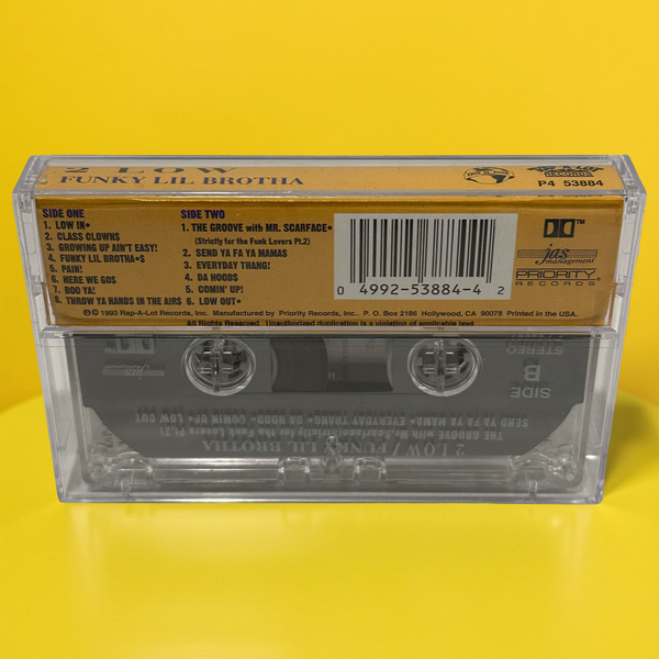 •2 LOW - FUNKY LIL BROTHA• ~1994 OG PRESSING~ (CASSETTE TAPE)