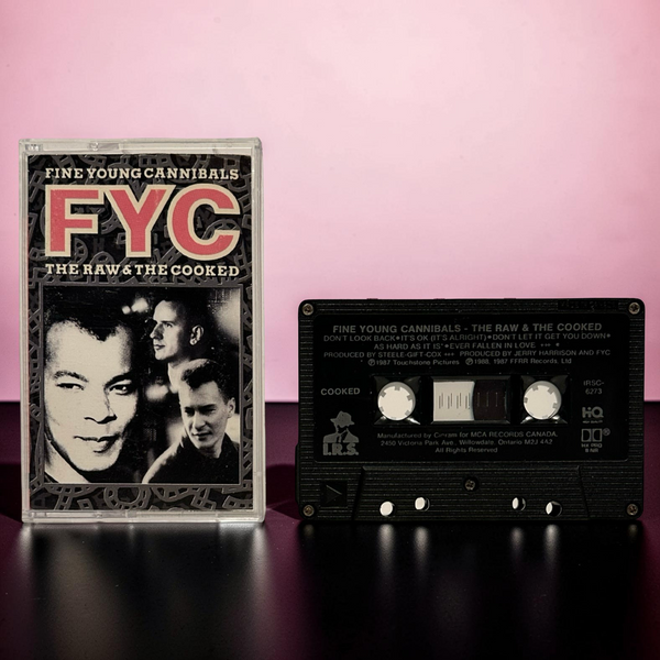 •FINE YOUNG CANNIBALS ~ THE RAW & THE COOKED• ~1988 OG CANADIAN PRESSING~ (CASSETTE TAPE) (BLACK SHELL)