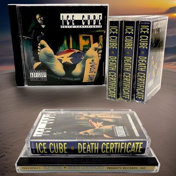 •ICE CUBE - DEATH CERTIFICATE• (1991) (CASSETTE & CD AVAILABLE) (ORIGINAL PRESSINGS)