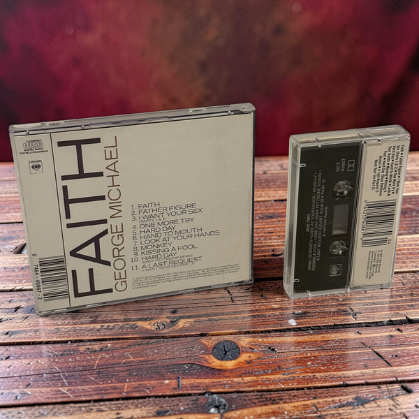 •GEORGE MICHAEL ~ FAITH• ~1987 OG CANADIAN PRESSINGS~ (CD & CASSETTE TAPE)