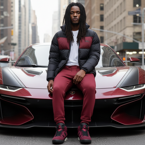 *SWITCH* ~Burgundy~ •Jogger Sweatpants•