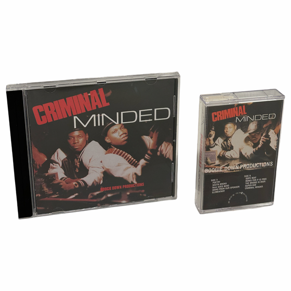 •BOOGIE DOWN PRODUCTIONS - CRIMINAL MINDED• ~1987 OG PRESSING & REPRESSING~ (CD & CASSETTE TAPE)