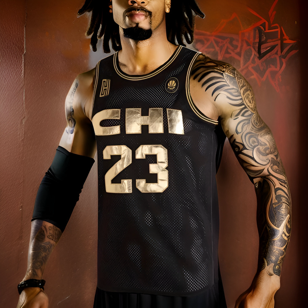 ^CHI 23 GOAT^ Basketball Jerseys (Stitched Logos & Numbers)