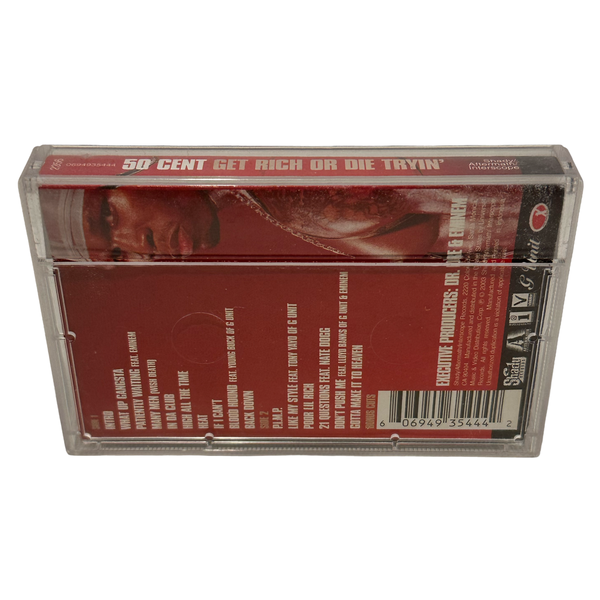 •50 CENT - GET RICH OR DIE TRYING• ~2003 OG PRESSINGS~ (CD & CASSETTE TAPE)