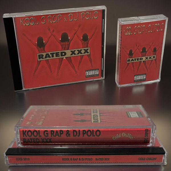 •KOOL G RAP & DJ POLO ~ RATED XXX• ~1996 OG PRESSINGS~ (CD & CASSETTE TAPE)