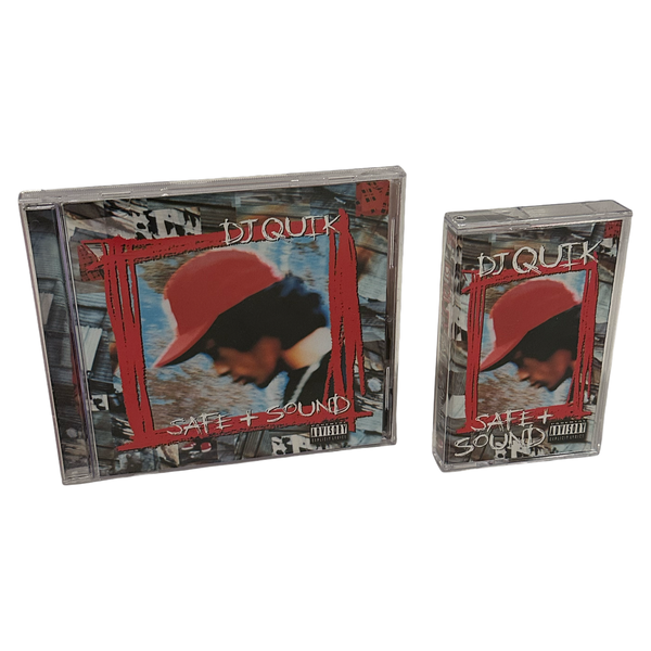 •DJ QUIK ~ SAFE + SOUND• ~1995 OG PRESSINGS~ (CD & CASSETTE TAPE)