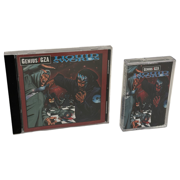 •GENIUS/GZA - LIQUID SWORDS• ~1995 OG PRESSINGS~ (CD & INDONESIAN CASSETTE TAPE)