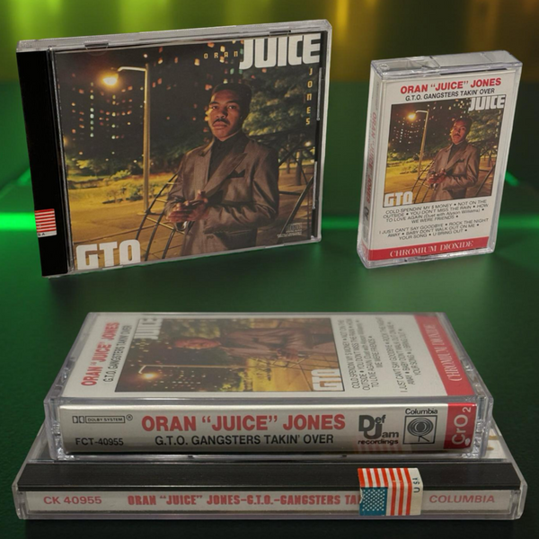 •ORAN “JUICE” JONES - G.T.O. GANGSTERS TAKIN’ OVER• ~1987 OG PRESSINGS~ (CD & CASSETTE TAPE)