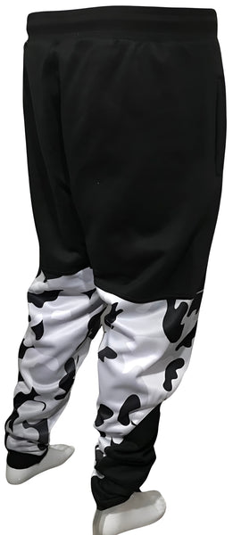 ^CHIEFIN’ ADI-FEATHER^ (WHITE CAMOUFLAGE) LUXURY JOGGER SWEAT PANTS (CUT & SEW)