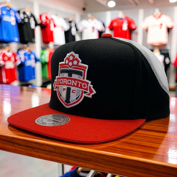 *TORONTO FOOTBALL CLUB* Snapback Hats by Michell and Ness (Adjustable Fit) (Mesh)