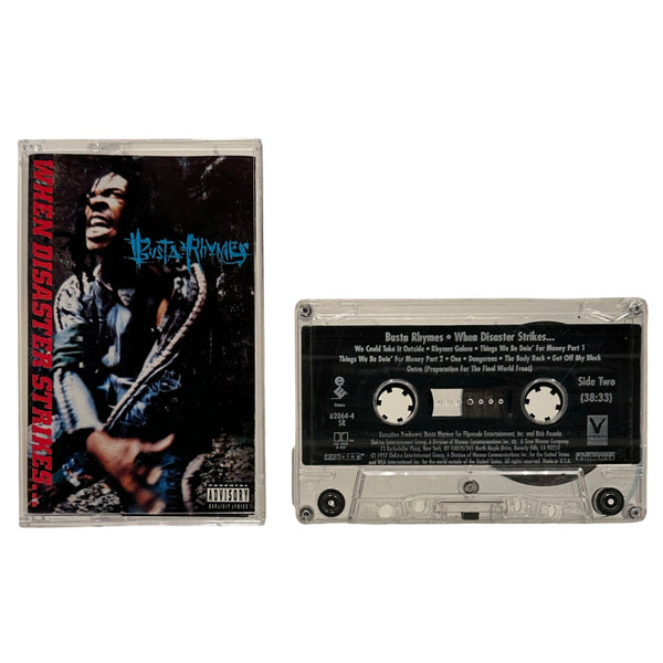 •BUSTA RHYMES - WHEN DISASTER STRIKES• ~1997 OG PRESSINGS~ (CD & CASSETTE TAPE)